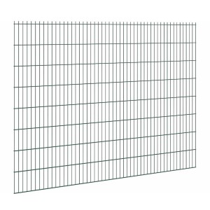 Grüne Doppelstabmatte 6/5/6, 163x251 cm, für Gartenzaun-Systeme.