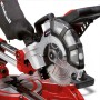 Einhell TC-SM 2131/1 Dual Zug-Kapp-Gehrungssäge in Rot und Silber.