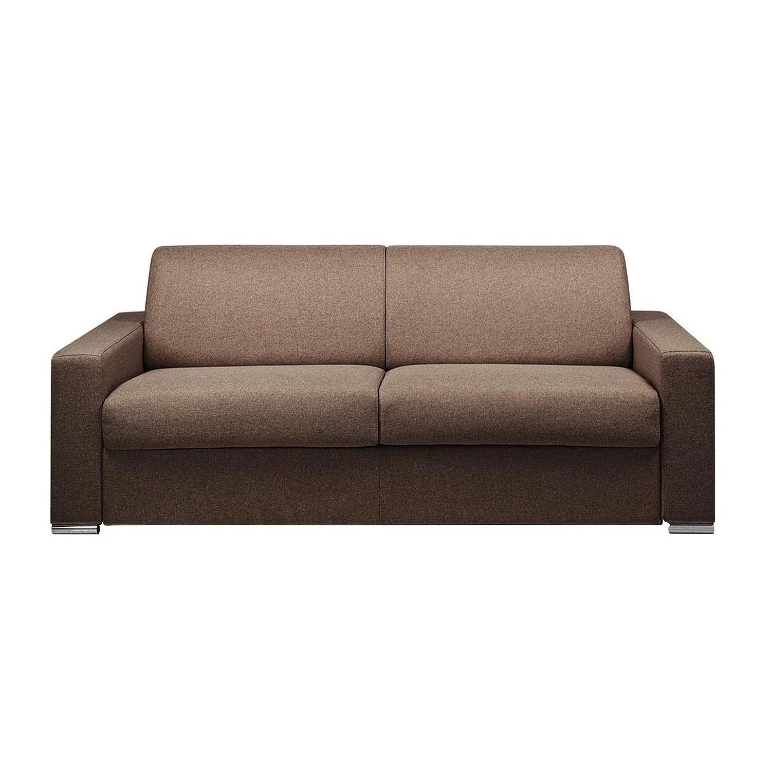 Vente-unique Schlafsofa Calito Schokoladenbraun 216 cm