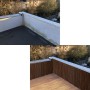 Balkon Vorher-Nachher: Brauner urfence Weiden-Sichtschutz (110x500 cm) verwandelt den Balkon. Ideal für Zaunbau & Sichtschutz.