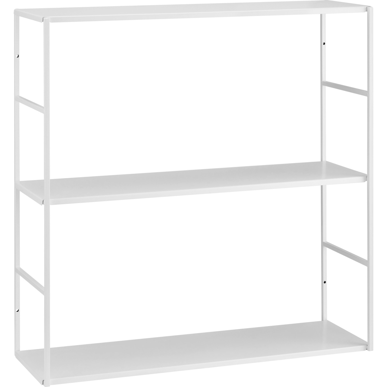 Metall-Regal Pinnock 60 cm x 60 cm x 20 cm Weiß matt günstig online kaufen