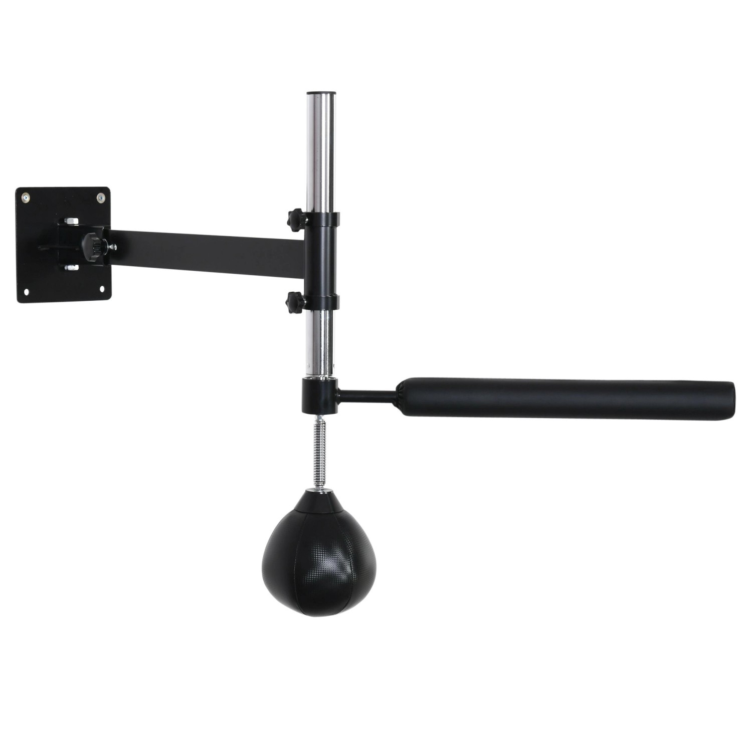 HOMCOM Reflexbarren-Trainer PU-Kunststoff Stahl Schwarz 79L x 72B x 20H cm