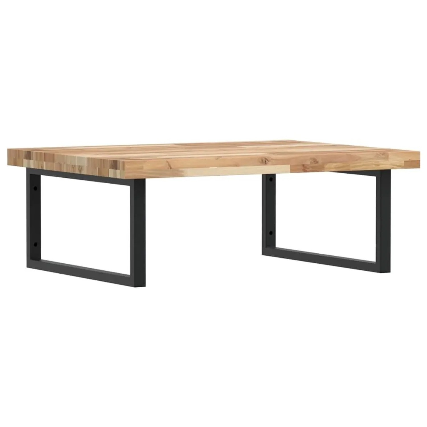 vidaXL Waschbeckenregal Wandmontage Stahl und Akazienholz 3302905