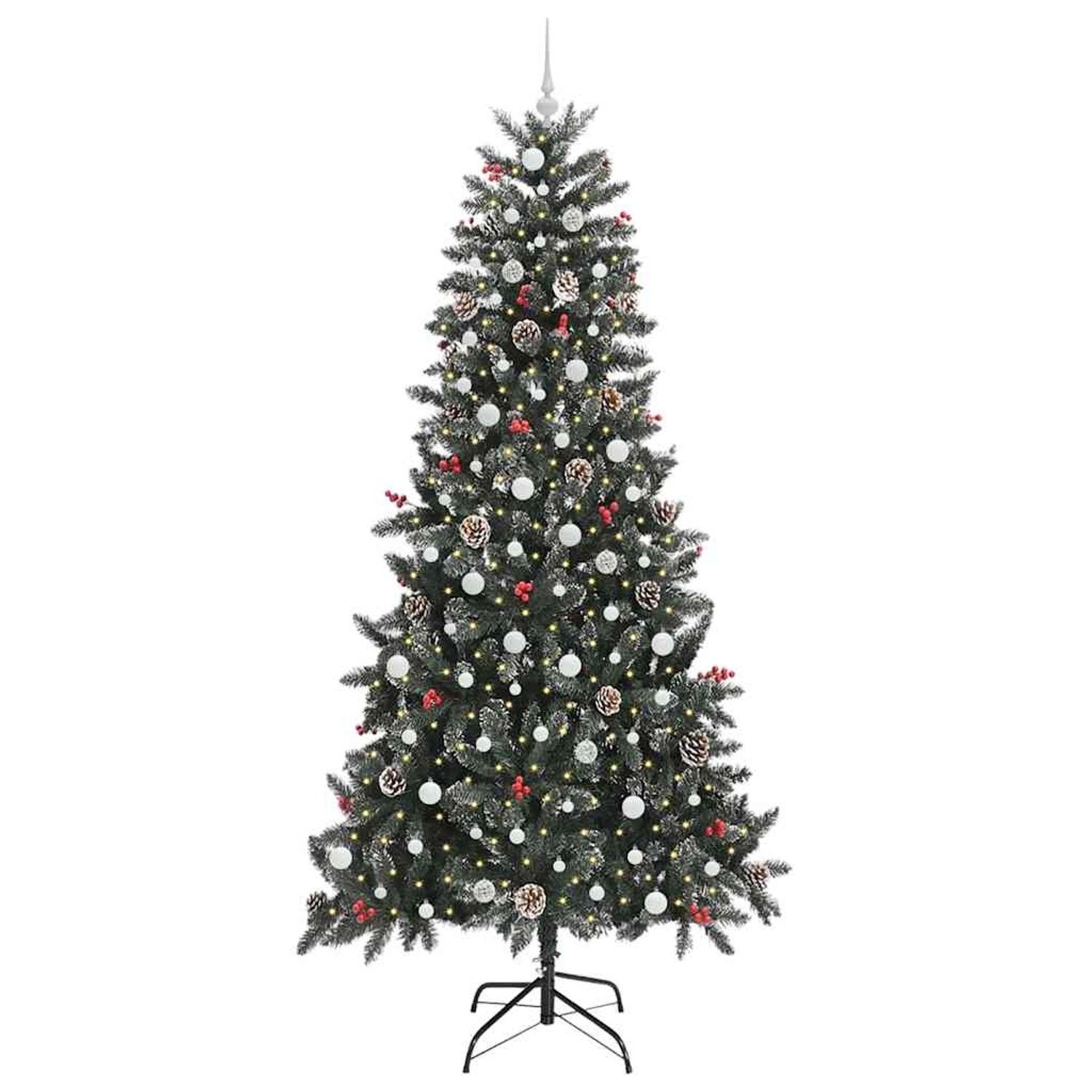 vidaXL Künstlicher Weihnachtsbaum Grün 129,5 x 129,5 x 240 cm 3395907