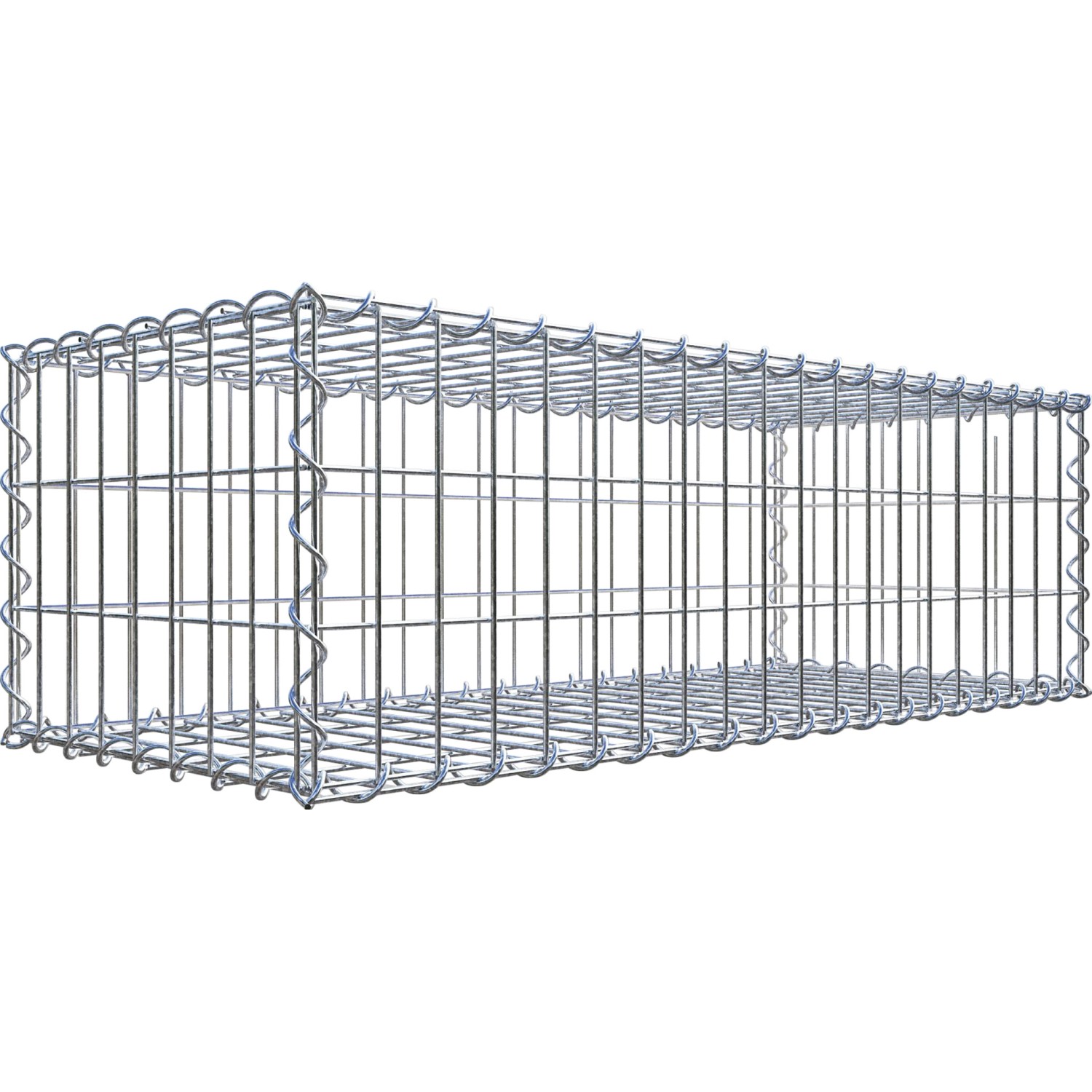 Gabiona Gabionenkorb 30 cm x 100 cm x 40 cm Maschenw 5 cm x 10 cm