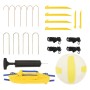 vidaXL Volleyballnetz Gelb und Schwarz 823x244 cm PE-Gewebe 93744_6