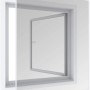 Windhager Magnetfenster, 100x120 cm, weißes Insektenschutznetz für Fenster.