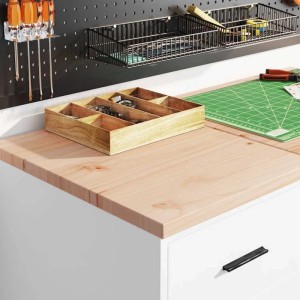 vidaXL Garagen-Aufbewahrungsschrank Weiß 40x51x85 cm Massivholz Kiefer 860589
