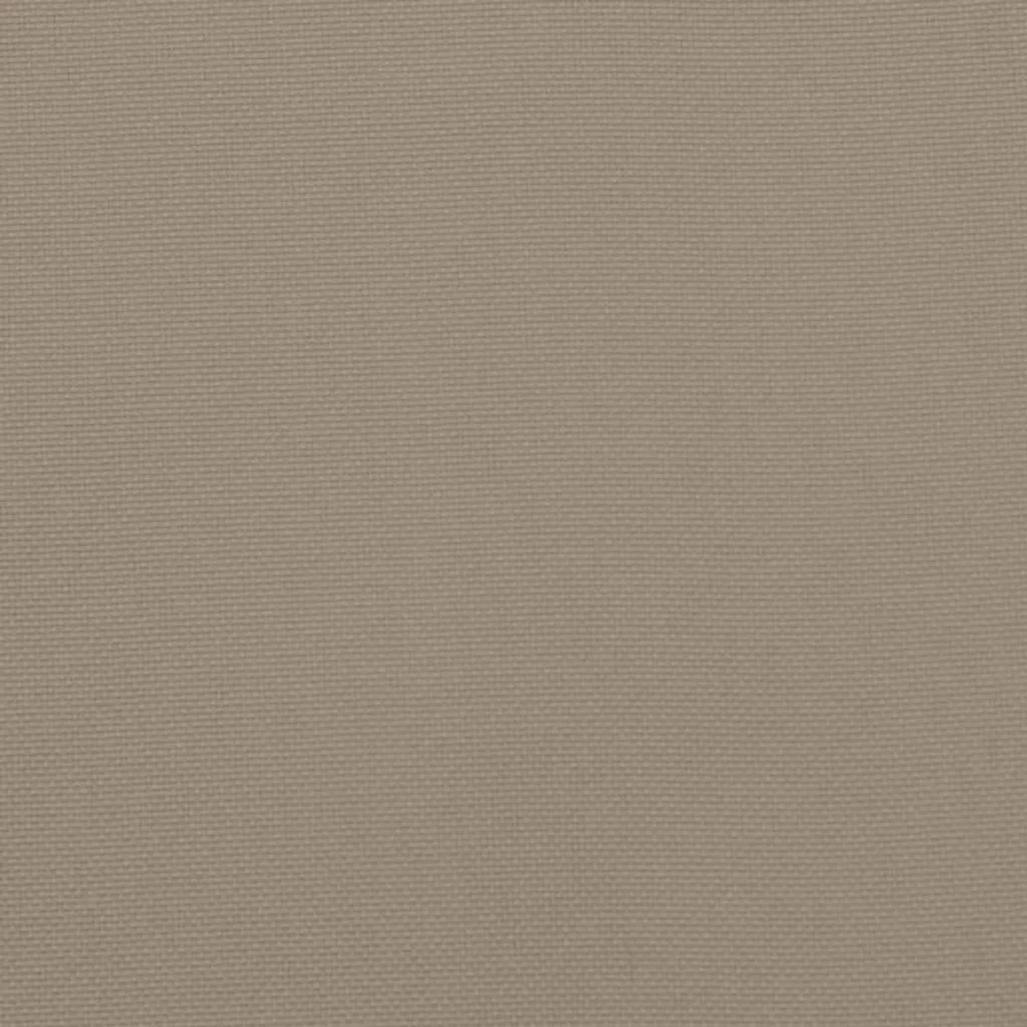 Taupefarbenes Oxford-Gewebe, Nahaufnahme der strapazierfähigen Textur für Hochlehner-Auflagen und Gartenstuhlauflagen.