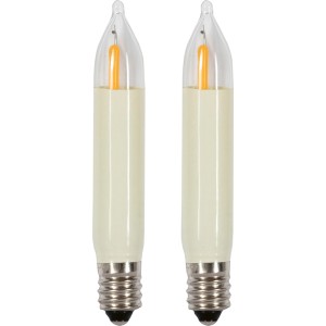 2er-Set Saico LED-Kleinschaftkerzen für Lichterbögen (E10).