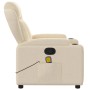 vidaXL Massage-Relaxsessel Cremefarbener Stoff 3206004_8