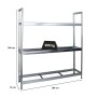 PROREGAL Reifenregal Tiger XL, verzinkt, 200x180x45cm, für bis zu 21 Reifen auf 3 Ebenen.