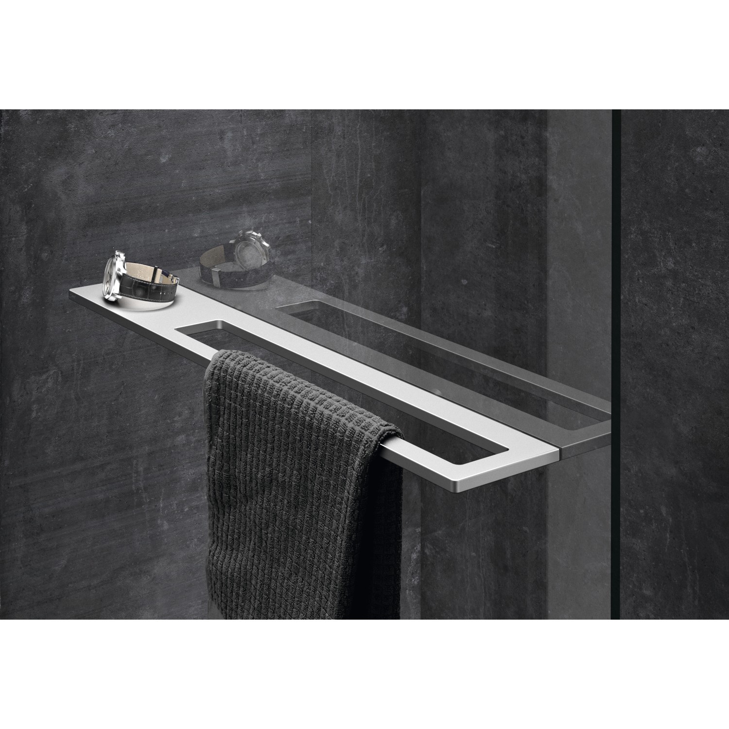 Hüppe Kit Select+ Höhe 197 cm für 8 mm Glas Silber Matt