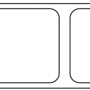 Querschnitt der transparenten PVC Hohlkammerpaneele (1,6 cm) für Kunststoffbedachung.