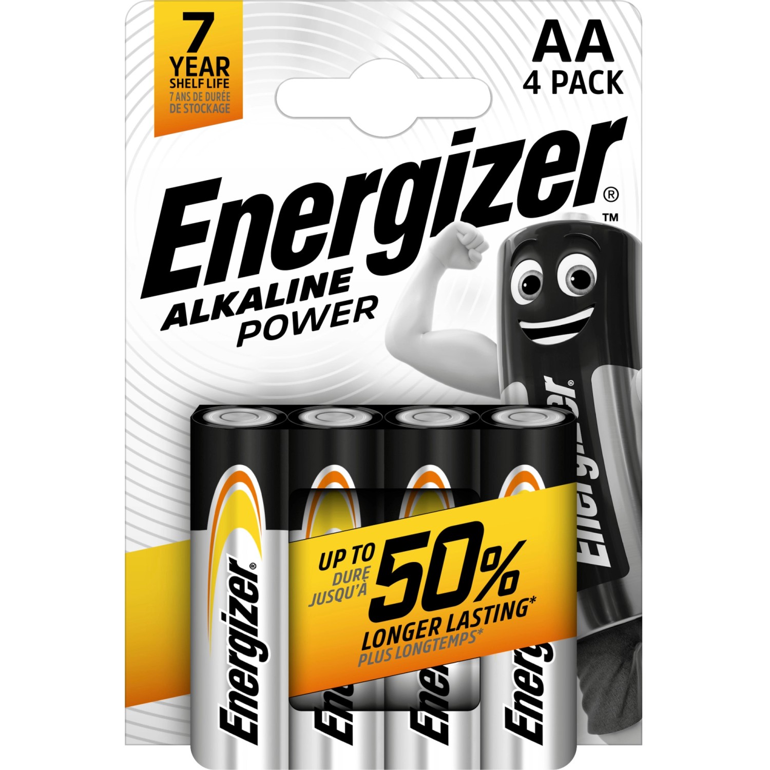 Energizer Batterie Alkaline Power AA Mignon 4 Stück