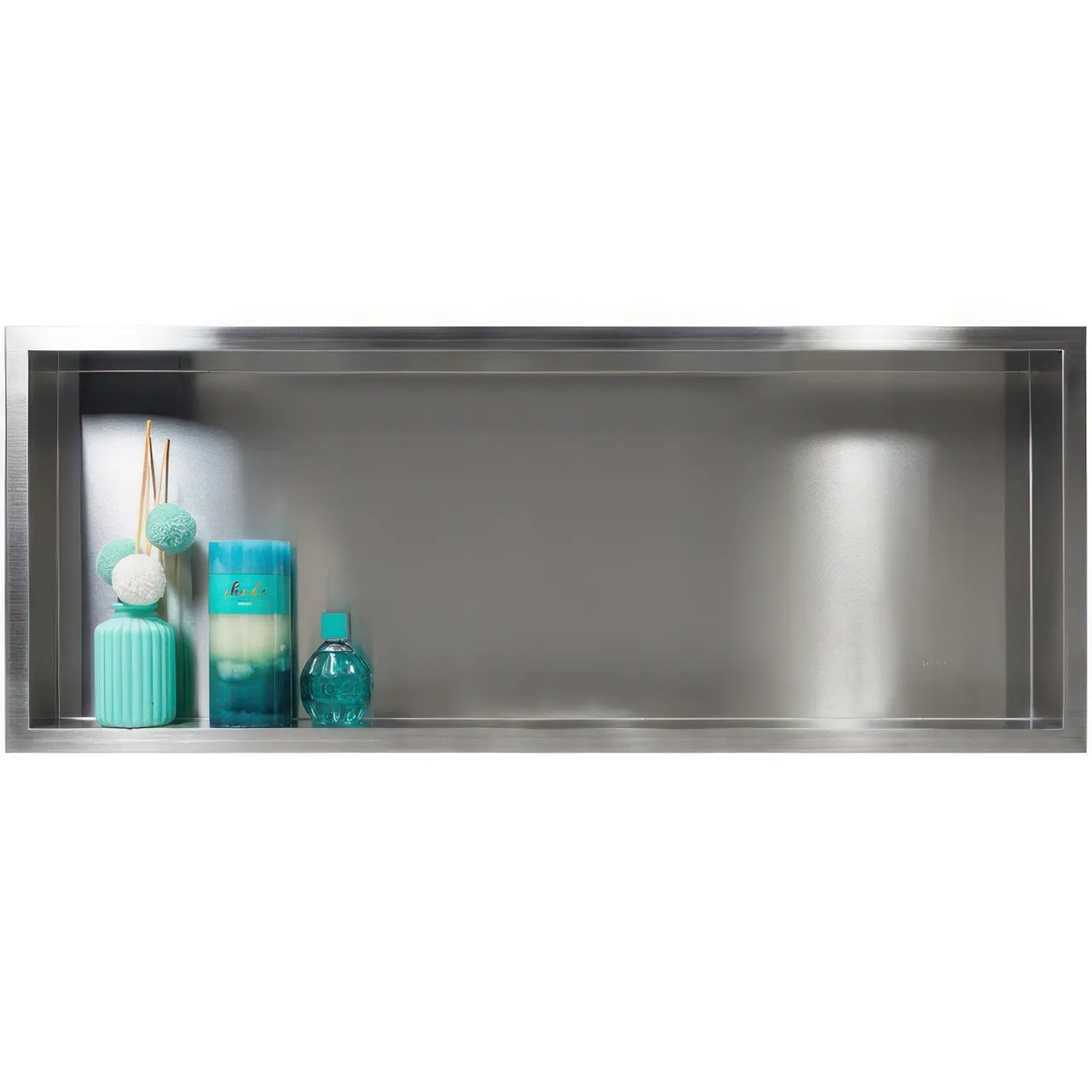 KOLMAN Wandnische 30 x 90 x 7 cm Silber