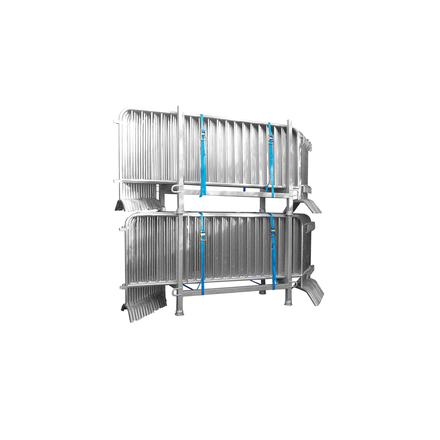 Schake Absperrgitter-Set Typ D Silber 15-tlg.