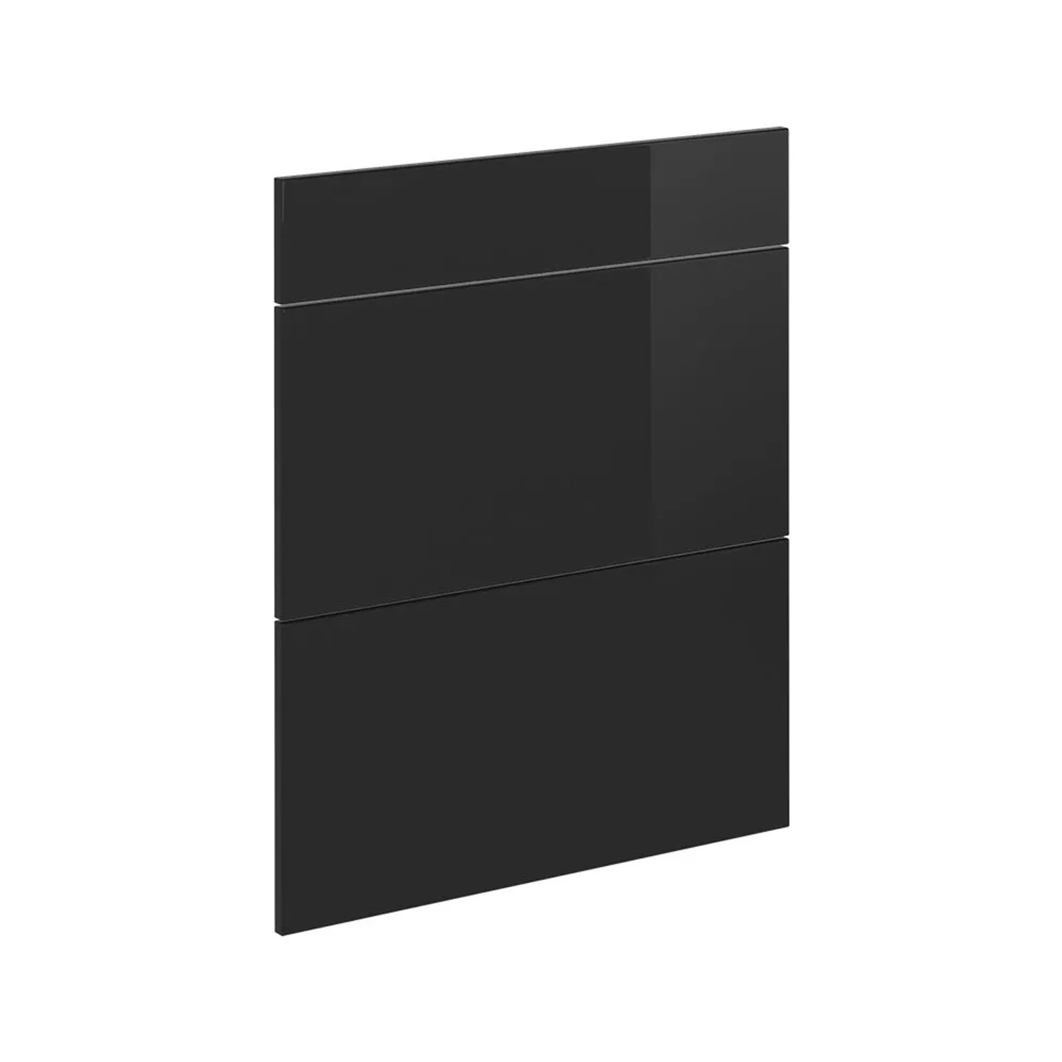 Vicco Küchenfront R-Line Schwarz Hochglanz 60 x 70 Möbelfront für den Schubladenunterschrank Art Nr 40920