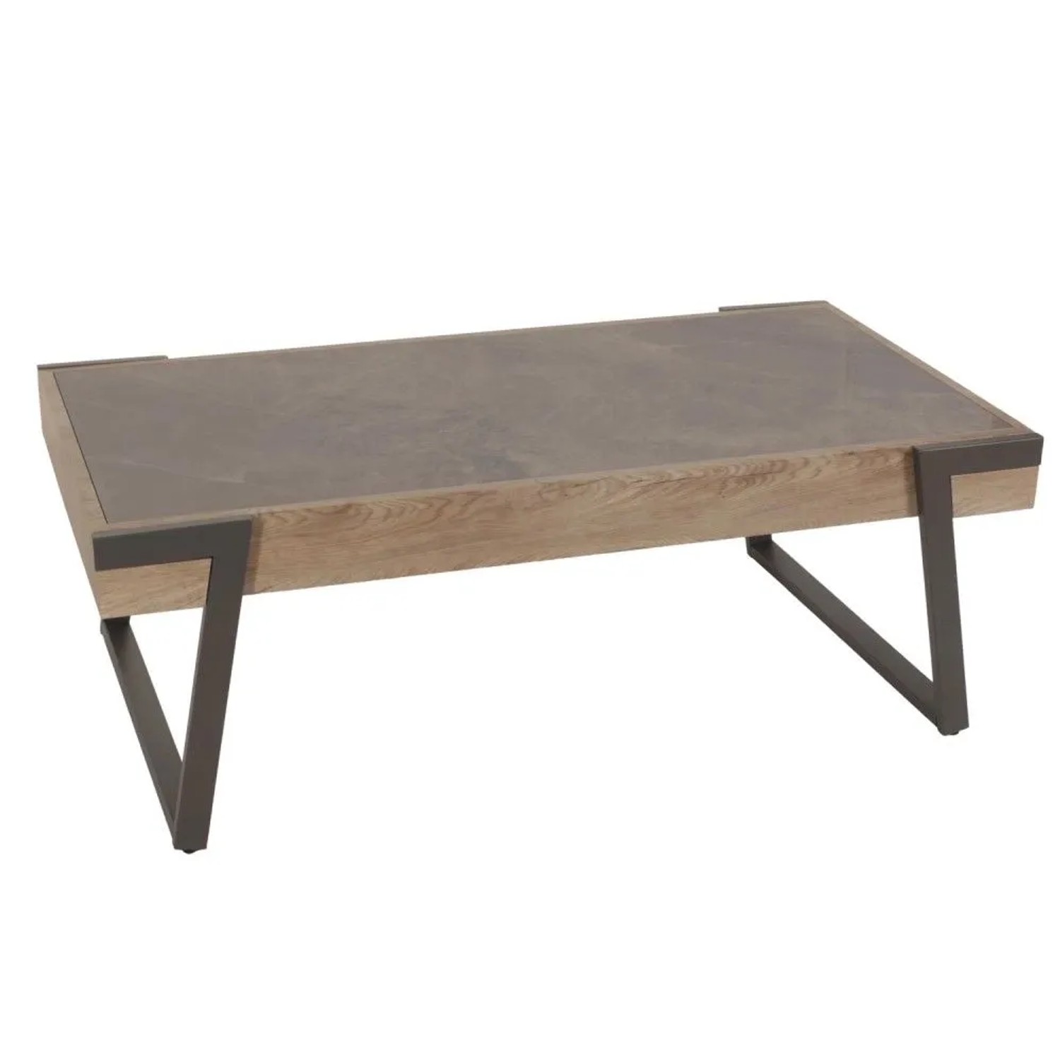 MCW Couchtisch L89 Grau Holz Grau-Braun