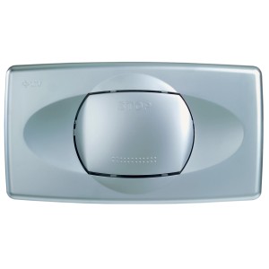 Verosan Drückerplatte in Chrom matt für Unterputzspülkasten mit Start/Stopp Funktion.