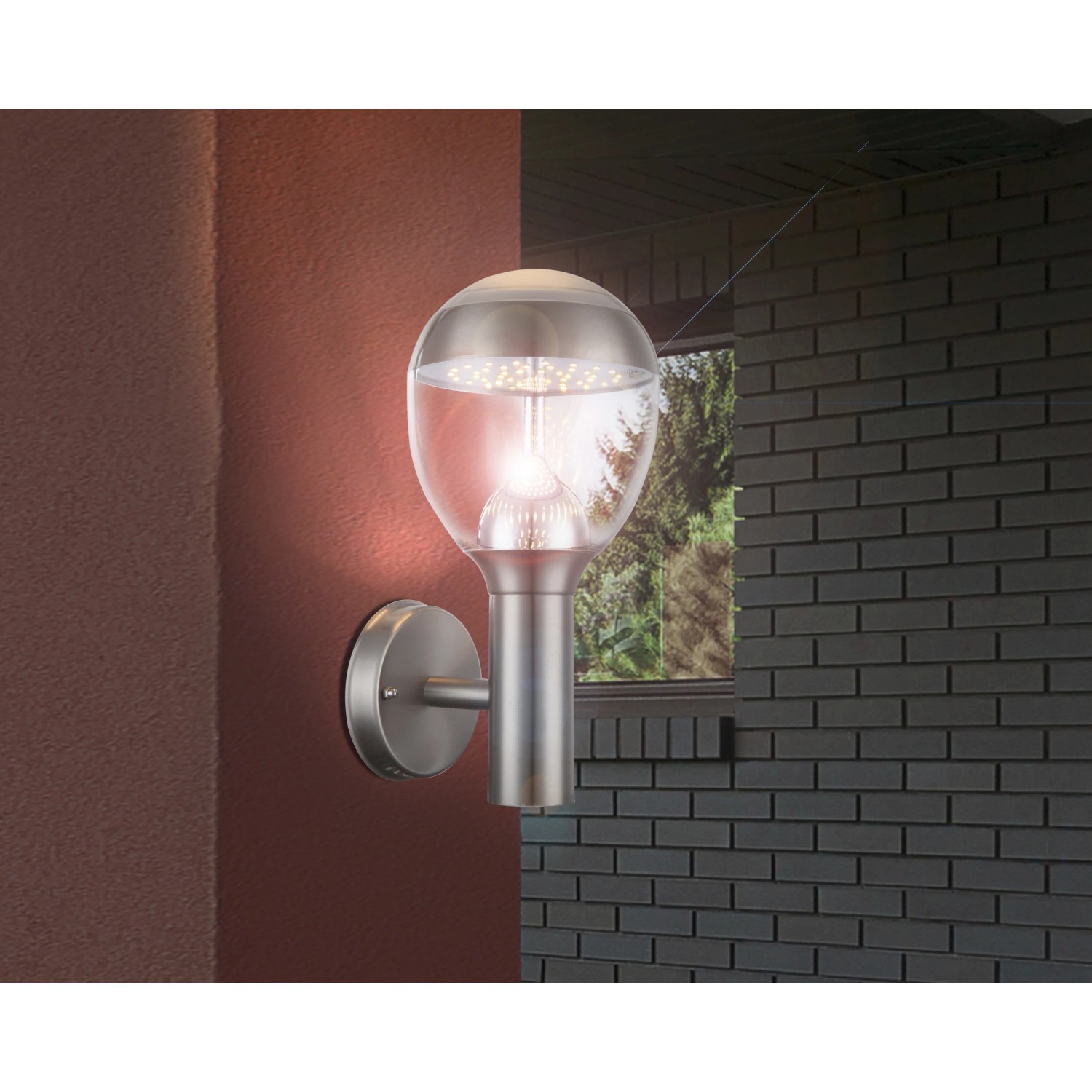 Globo LED Stehlampe CALLISTO, oben auch mit LEDs