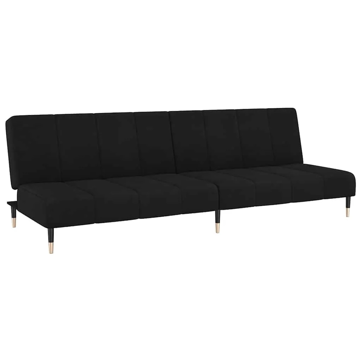 vidaXL Schlafsofa 2-Sitzer Schwarz Samt 375880 günstig online kaufen