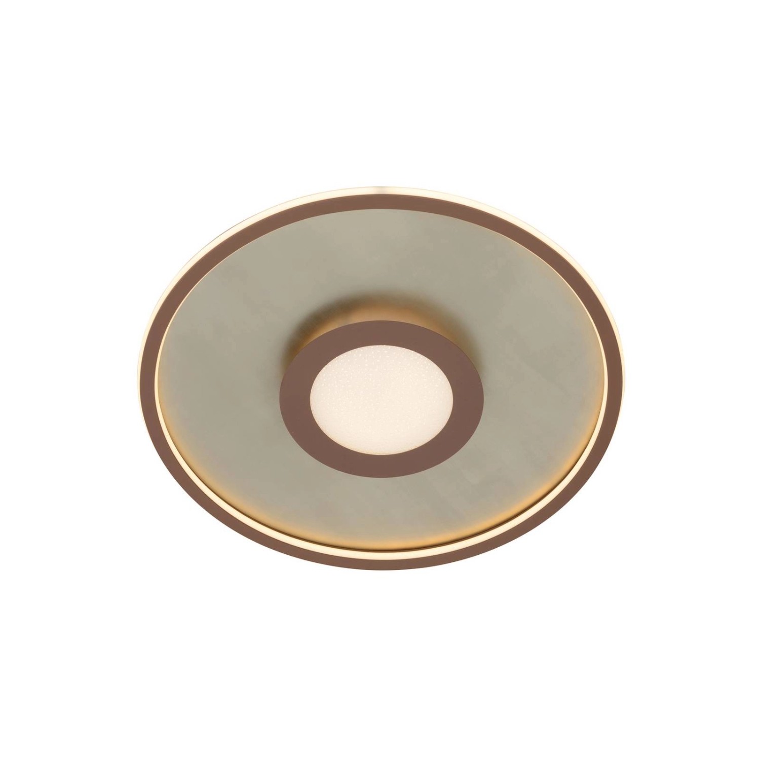 Lindby LED Deckenleuchte Pekela 10008787 Dimmbar mit Leselampe Modern in Br günstig online kaufen