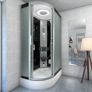 AquaVapore Duschkabine D60-73M3L mit Dampfsauna, 120x80 cm, mit Regendusche und Massagedüsen.