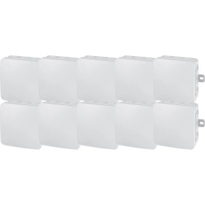 10 graue Aufputz Abzweigkästen, 85x85mm, IP54, für Innen- und Außenbereich.