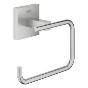 Grohe QuickFix Toilettenpapierhalter Start Cube Supersteel aus Metall.