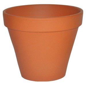 Pflanztopf aus Terrakotta, Ø 7 cm, klassisch für Zimmer, Balkon und Terrasse.