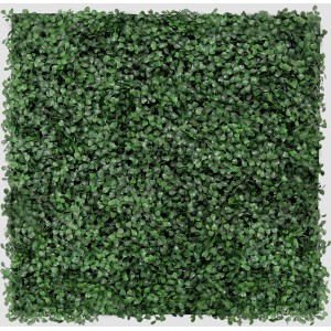 Jangal Wandpaneel Dark Green Buxus, modulare Wanddekoration mit Buchsbaum-Design, 52x52 cm.