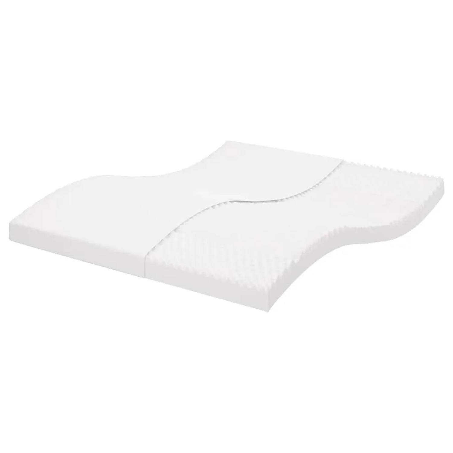 vidaXL Schaumstoffmatratze Weiß 180x210 cm 7-Zonen Härtegrad 20 ILD 4016652