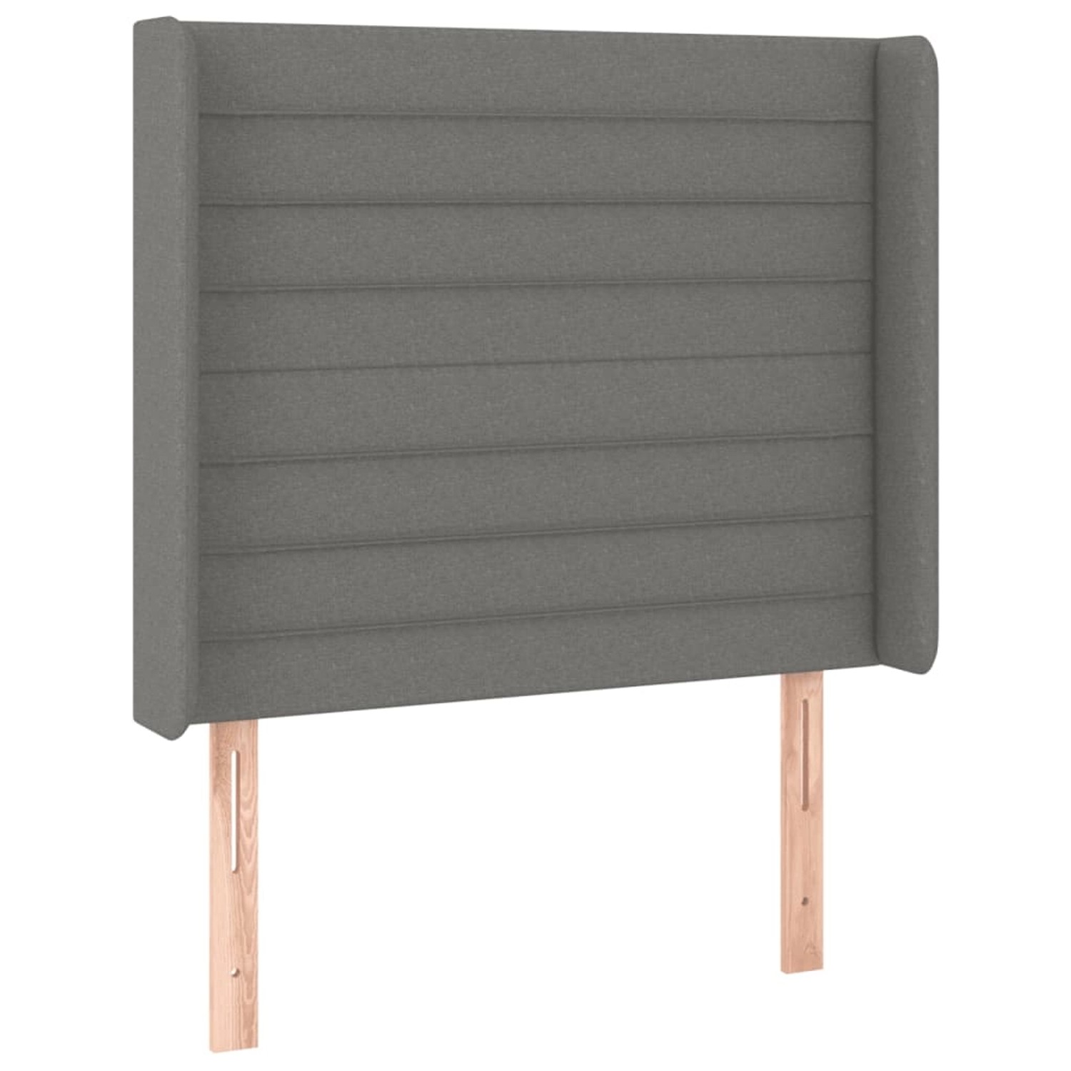 vidaXL LED Kopfteil Dunkelgrau 83x16x118/128 cm Stoff 3124163