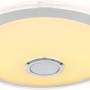 Weiße LED-Deckenleuchte Dunny, 2-flammig, mit integriertem Lautsprecher, 430x105 mm.