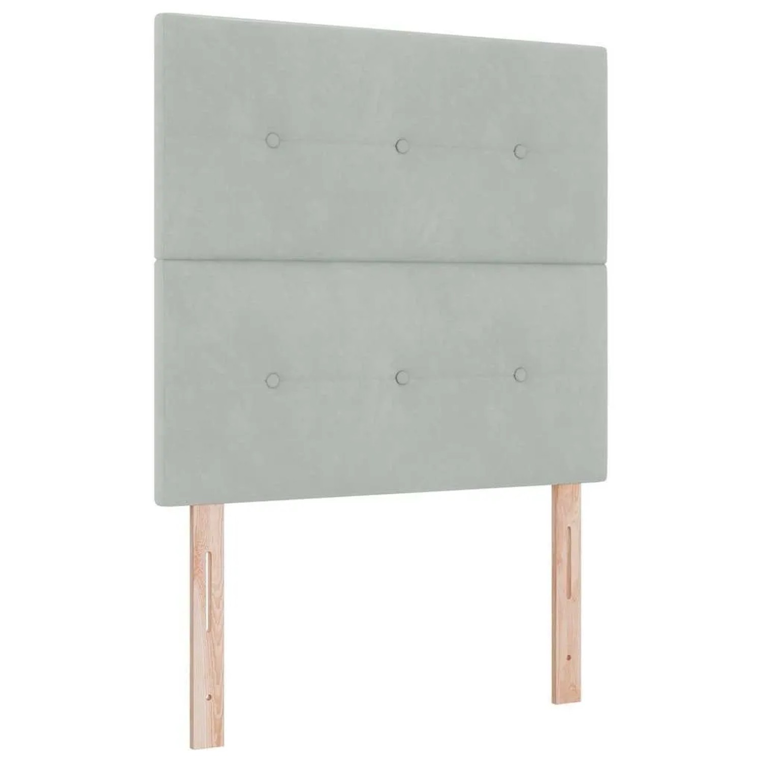 vidaXL Kopfteil mit Kopfteil Hellgrau 90 cm Kunstleder 3337802