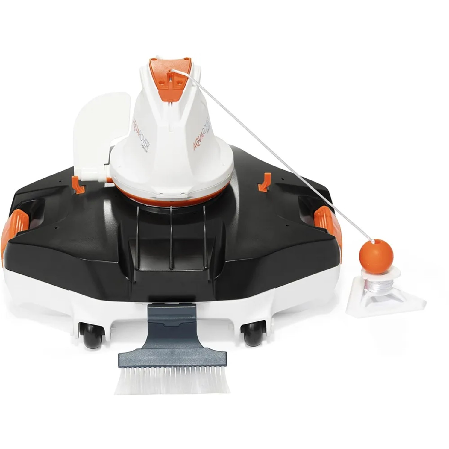 Flowclear Aquarover Poolroboter für die automatische Poolreinigung, mit Bürste und Zubehör.
