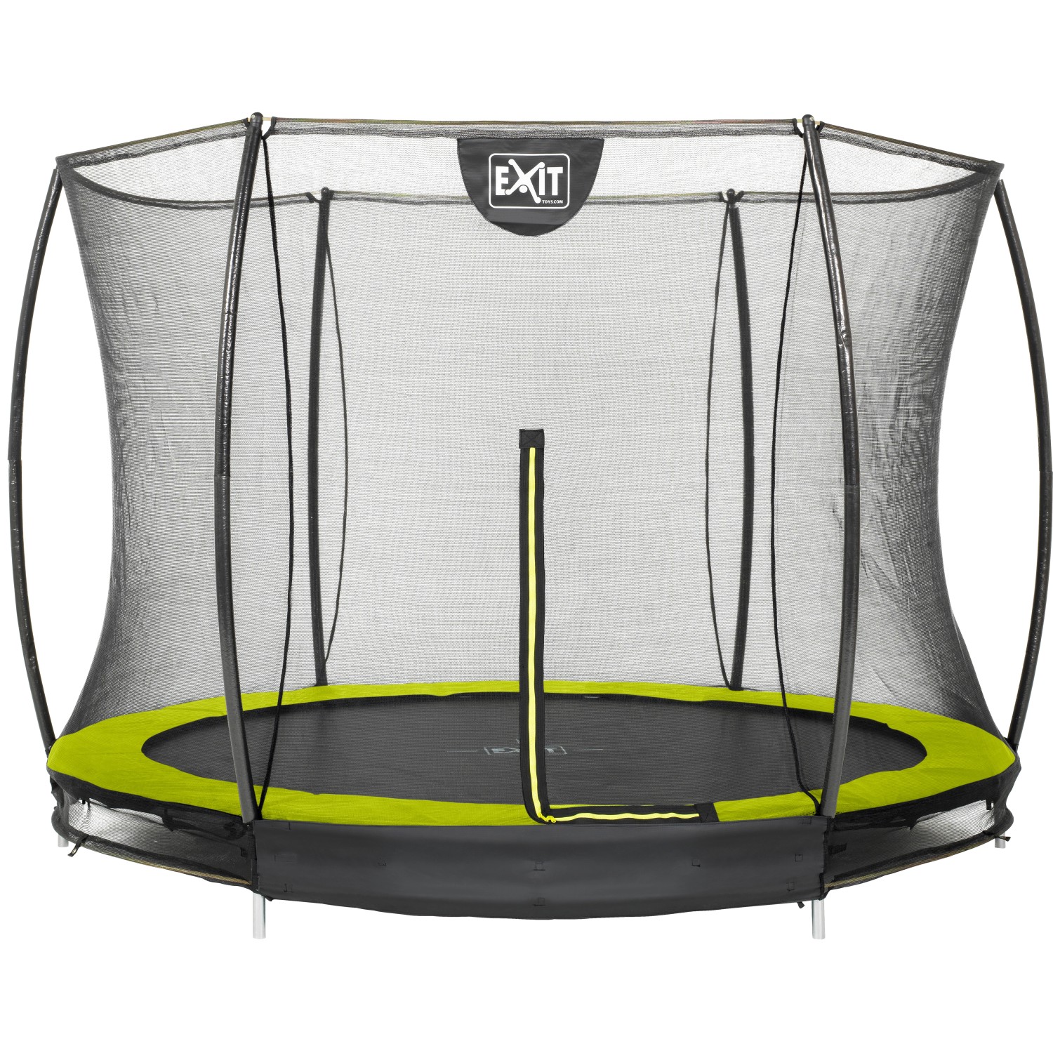 EXIT Silhouette Bodentrampolin D305cm mit Sicherheitsnetz - grün