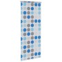 vidaXL Duschrollo 120x240 cm mit blau-grauem Kreismuster aus EVA, wasserfest.