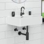 Waschbecken mit schwarzem, matten Design Siphon von Kirchhoff.