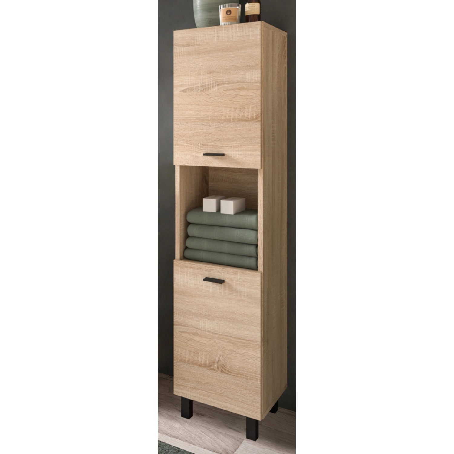 Inn.Furn Midschrank Eiche 30 cm Stehend oder Hängend Lowell günstig online kaufen