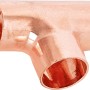 Kupfer Löt-T-Stück, Ø 15 mm, für die dauerhafte Verbindung von Kupferrohren.