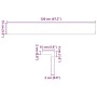 vidaXL Fensterbänke 2 Stk Hellbraun 120x15x2 cm Massivholz Eiche 4009130_10