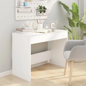vidaXL Schreibtisch Weiß 101x50x76,5 cm Holzwerkstoff 809557