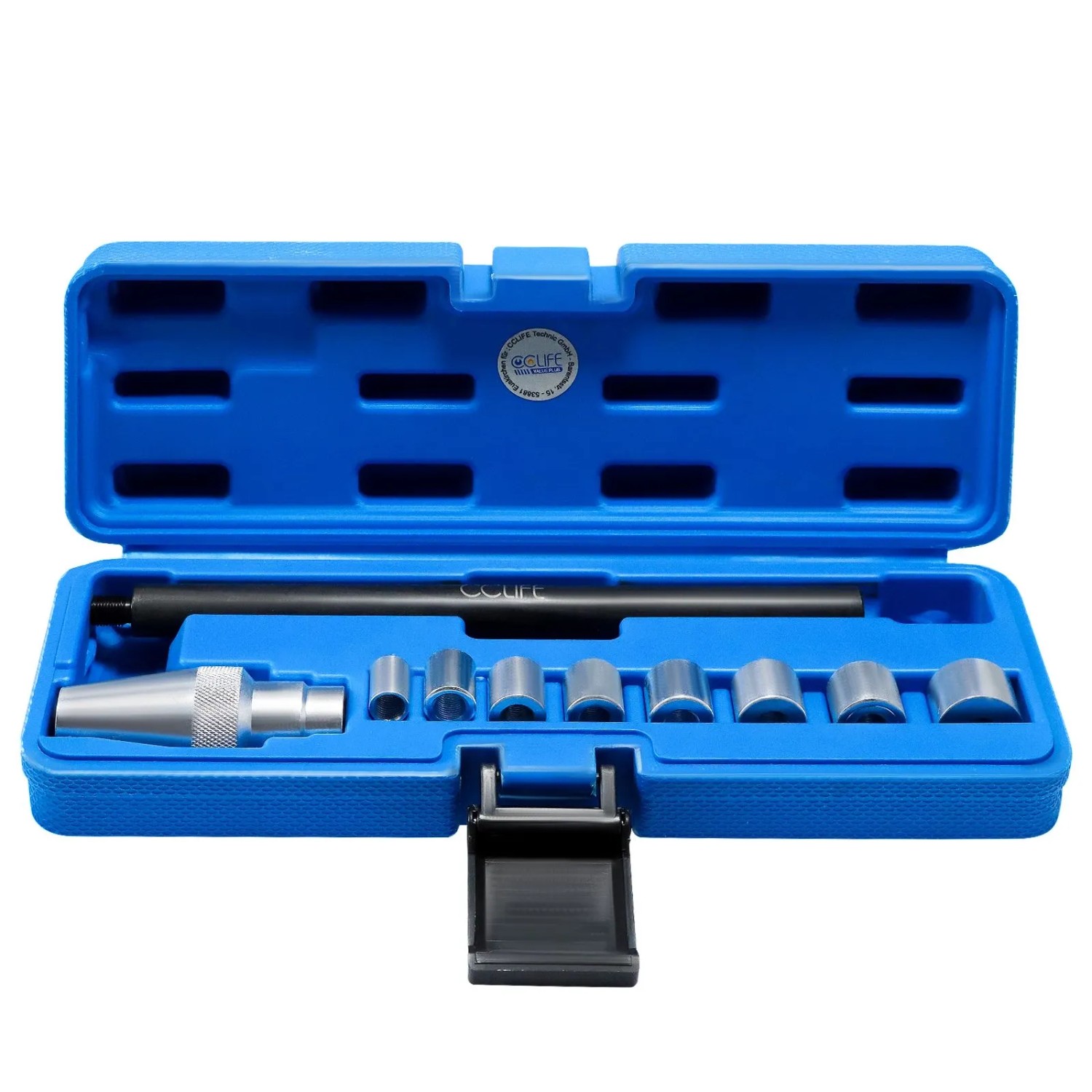Image of CCLIFE 10tlg Universal Kupplungszentriersatz mit 8 Hülsen 11-25 mm für Pkw und Leichte NFZ