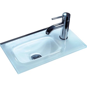 Fackelmann LED-Waschbeckenbeleuchtung Backlight für Gäste-WC mit Armatur.