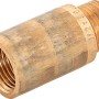 Hahnverlängerung aus Rotguss, 18,6 mm x 21 mm, 40 mm lang, für Gewindefittings.