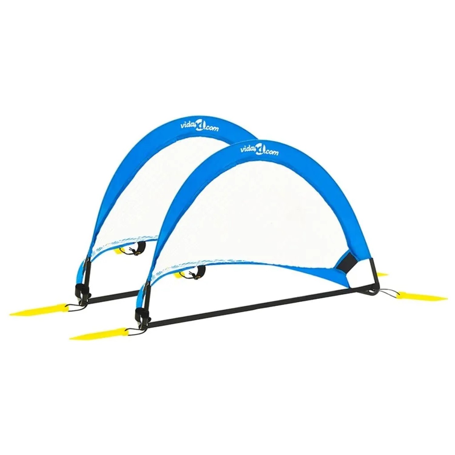 vidaXL Fußballtore Kinder 2 Stk mit Aufbewahrungstasche 75,5x46x48 cm 93366
