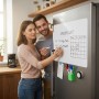 Relaxdays Whiteboard Folie Kunststoff Weiß Magnetisch Selbstklebend 40 cm x 80 cm_2