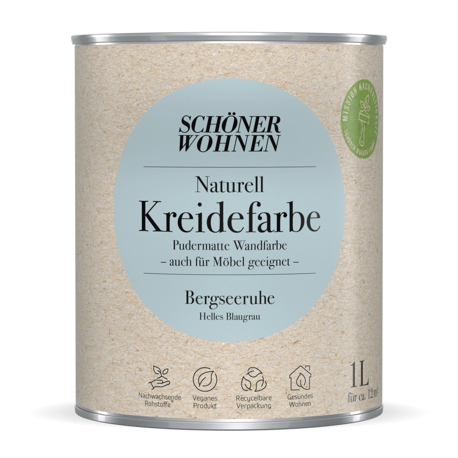 Schöner Wohnen Kreidefarbe Naturell Bergseeruhe 1 l